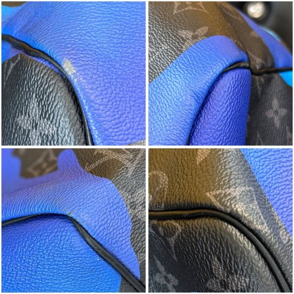 Louis Vuitton Monogram Eclipse Keepall Sunrise Bandouliere 55 Bag From The Summe - Picture 10 of 11